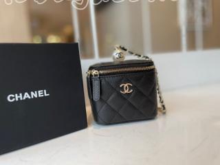 AP2161-4 シャネル バッグ コピー CHANEL 21新作 イリディッセント グレインド カーフスキン & コスチューム パール スモール ヴァニティー ケース レディース バッグ 4色可選択