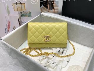 AP1943-4 シャネル バッグ スーパーコピー 21新作 CHANEL ラムスキン チェーンウォレット レディース ショルダーバッグ 4色可選択