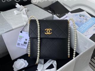 AS2503-1 シャネル バッグ コピー CHANEL 21新作 カーフスキン & コスチューム パール スモール ホーボー バッグ レディース ショルダーバッグ 4色可選択