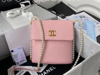 AS2503-3 シャネル バッグ コピー CHANEL 21新作 カーフスキン & コスチューム パール スモール ホーボー バッグ レディース ショルダーバッグ 4色可選択