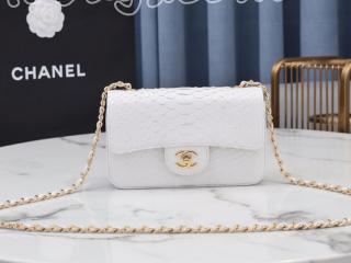 flap201 シャネル バッグ コピー CHANEL 21新作 Python skin クラシック ハンドバッグ レディース ショルダーバッグ