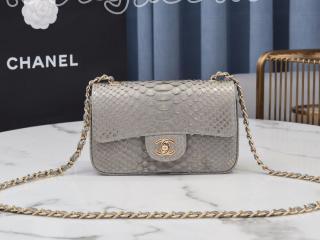 flap210 シャネル バッグ スーパーコピー CHANEL 21新作 Python skin クラシック ハンドバッグ レディース ショルダーバッグ