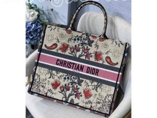 M1286ZRFX_M884 ディオール バッグ スーパーコピー 21新作 Dior Book Tote Dior Flowers エンブロイダリー レディース トートバッグ