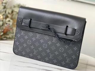 M80107 ルイヴィトン モノグラム・エクリプス バッグ コピー 「LOUIS VUITTON」 21新作 ポシェット・スティーマー メンズ クラッチバッグ