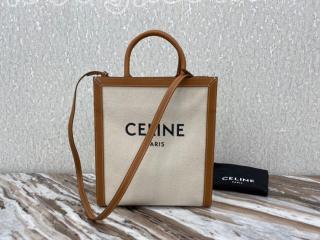 192082BNZ.02NT セリーヌ バッグ コピー 21新作 CELINE スモール バーティカル カバ / プリント キャンバス & カーフスキン ショルダーバッグ