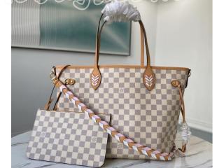 N50047 ルイヴィトン ダミエ・アズール バッグ コピー 「LOUIS VUITTON」 21新作 ネヴァーフル MM トートバッグ レディース ショルダーバッグ