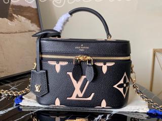 M45780 ルイヴィトン モノグラム・アンプラント バッグ スーパーコピー 「LOUIS VUITTON」 21新作 ヴァニティ PM レディース ショルダーバッグ ブラック ベージュ