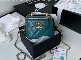 AP2292-3 シャネル バッグ スーパーコピー CHANEL 21新作 カーフスキン スモール ヴァニティー ケース レディース ショルダーバッグ 5色可選択