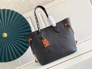 M45856 ルイヴィトン モノグラム・アンプラント バッグ スーパーコピー 「LOUIS VUITTON」 21新作 ネヴァーフル MM レディーストートバッグ 2色可選択 ノワール