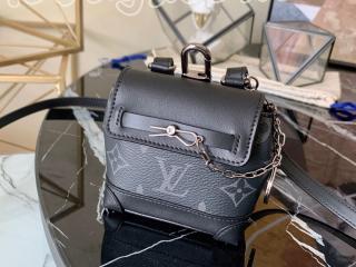 M00340 ルイヴィトン モノグラム・エクリプス バッグ コピー 「LOUIS VUITTON」 21新作 ポルト クレ・ミニ スティーマー メンズ ショルダーバッグ