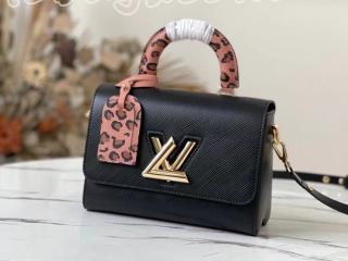 M58568 ルイヴィトン エピ バッグ スーパーコピー 「LOUIS VUITTON」 21新作 ツイスト MM レディース ショルダーバッグ 2色可選択 ノワール