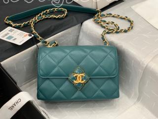 AS2633-1 シャネル バッグ コピー CHANEL 21新作 ミニ フラップ バッグ ラムスキン & プレキシ レディース ショルダーバッグ 4色可選択