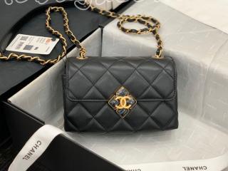 AS2633-2 シャネル バッグ スーパーコピー CHANEL 21新作 ミニ フラップ バッグ ラムスキン & プレキシ レディース ショルダーバッグ 4色可選択