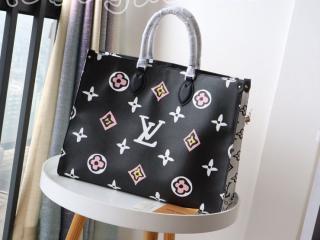 M45815 ルイヴィトン モノグラム バッグ スーパーコピー 「LOUIS VUITTON」 21新作 オンザゴー GM レディース トートバッグ 2色可選択 ノワール