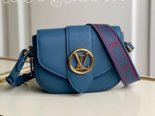 M58964 ルイヴィトン バッグ スーパーコピー 「LOUIS VUITTON」 21新作 LV ポンヌフ・ソフト PM レディース ショルダーバッグ 4色可選択 ブルー