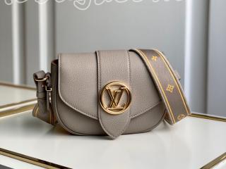 M58728 ルイヴィトン バッグ コピー 「LOUIS VUITTON」 21新作 LV ポンヌフ・ソフト PM レディース ショルダーバッグ 4色可選択 グリ