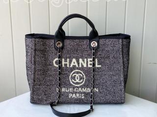 A66941 B06387 94305 シャネル バッグ コピー CHANEL 21新作 ラージ ショッピング バッグ レディース トートバッグ ブラック