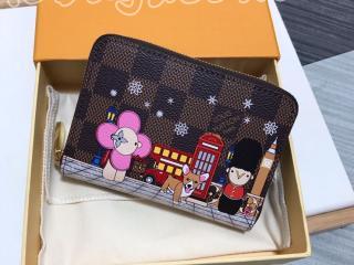 N60492 ルイヴィトン ダミエ・エベヌ 財布 スーパーコピー 「LOUIS VUITTON」 21新作 ジッピー・コイン パース レディース ラウンドファスナー財布