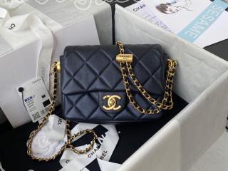 AS2855-1 シャネル バッグ コピー CHANEL 21新作 イリディッセント グレインド カーフスキン ミニ フラップ バッグ ショルダーバッグ 6色可選択