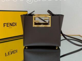 way203 フェンディ バッグ コピー 21新作 FENDI ウェイ スモール レディース ショルダーバッグ 4色可選択 ブラウン