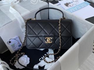 AS2680-1 シャネル バッグ スーパーコピー CHANEL 21新作 スモール トップハンドル フラップ バッグ カーフスキン ショルダーバッグ 6色可選択