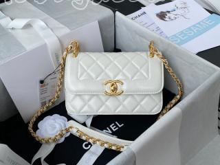 AS2714-3 シャネル バッグ スーパーコピー CHANEL 21新作 ミニ フラップ バッグ カーフスキン ショルダーバッグ 4色可選択