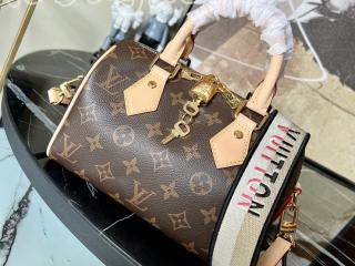 M45957 ルイヴィトン モノグラム バッグ スーパーコピー 「LOUIS VUITTON」 21新作 スピーディ・バンドリエール 20 レディース ショルダーバッグ