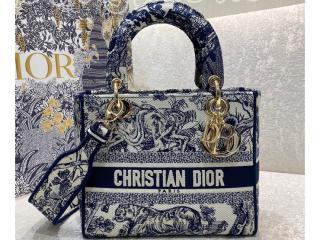 M0565OTDT_M808 ディオール バッグ コピー DIOR Lady D-Lite ミディアムバッグ トワル ドゥ ジュイ エンブロイダリー ショルダーバッグ