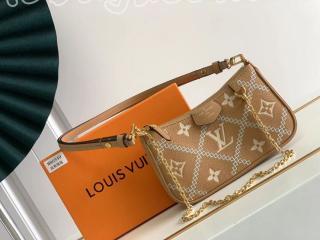 M81137 ルイヴィトン モノグラム・アンプラント バッグ コピー 「LOUIS VUITTON」 22新作 イージー・ポーチ レディース ショルダーバッグ Arizona Beige / Crème Beige