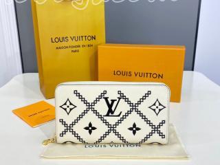 M81141 ルイヴィトン モノグラム・アンプラント 長財布 コピー 「LOUIS VUITTON」 22新作 ジッピー・ウォレット レディース ラウンドファスナー財布 クレーム