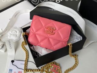 AP2638-4 シャネル 財布 スーパーコピー CHANEL 2022春夏 プレコレクション チェーン クラッチ 二つ折り財布 5色可選択