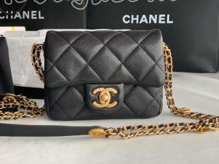 AS3369-1 シャネル バッグ コピー 22年新作 CHANEL スモール フラップ バッグ グレインド シャイニー カーフスキン ショルダーバッグ 4色可選択