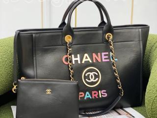 A66941 B08030 94305 シャネル バッグ コピー 22年新作 CHANEL ラージ ショッピング バッグ カーフスキン & エナメル トートバッグ