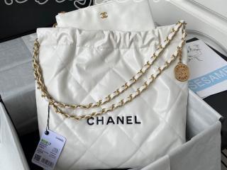 AS3260-2 シャネル バッグ コピー CHANEL 22 22年新作 スモール ハンドバッグ シャイニー カーフスキン ショルダーバッグ