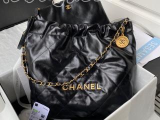 AS3260-3 シャネル バッグ スーパーコピー CHANEL 22 22年新作 スモール ハンドバッグ シャイニー カーフスキン ショルダーバッグ