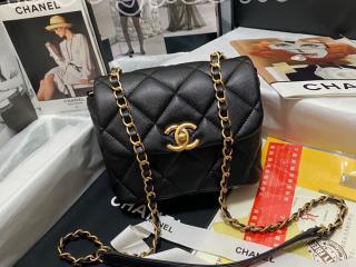 AS3042-1 シャネル バッグ スーパーコピー CHANEL 22年新作 ミニ フラップ バッグ グレインド カーフスキン レディース ショルダーバッグ