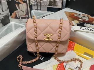 AS3042-3 シャネル バッグ スーパーコピー CHANEL 22年新作 ミニ フラップ バッグ グレインド カーフスキン レディース ショルダーバッグ