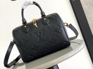 M58951 ルイヴィトン モノグラム･パターン バッグ コピー 「LOUIS VUITTON」 23新作 スピーディ・バンドリエール 25 レディース ショルダーバッグ 3色可選択 ノワール