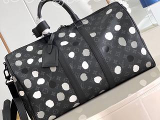 M46400 ルイヴィトン モノグラム・エクリプス バッグ スーパーコピー 「LOUIS VUITTON」 23新作 LV × YK キーポル・バンドリエール 45 ボストンバッグ