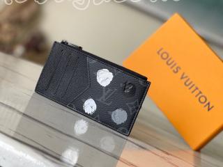 M81930 ルイヴィトン モノグラム・エクリプス バッグ コピー 「LOUIS VUITTON」 23新作 LV × YK コインカード・ホルダー メンズ ラウンドファスナー財布