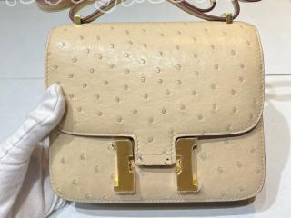 Cst18Och01 エルメス バッグ スーパーコピー Hermes コンスタンス 18 ダチョウ レディース ショルダーバッグ