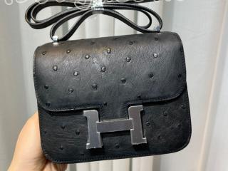 Cst18Och11 エルメス バッグ スーパーコピー Hermes コンスタンス 18 ダチョウ レディース ショルダーバッグ