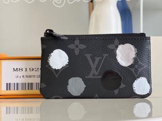 M81929 ルイヴィトン モノグラム・エクリプス 財布 スーパーコピー 「LOUIS VUITTON」 23新作 LV × YK ポシェット・クレ ラウンドファスナー財布