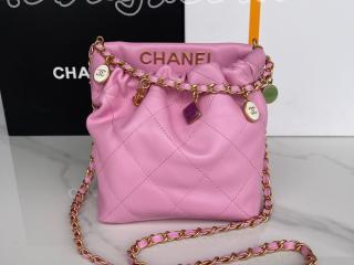 AS3793-2 シャネル バッグ コピー CHANEL 23年新作 スモール バケット バッグ ラムスキン & レジン レディース ショルダーバッグ