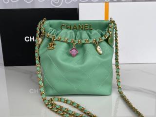 AS3793-3 シャネル バッグ スーパーコピー CHANEL 23年新作 スモール バケット バッグ ラムスキン & レジン レディース ショルダーバッグ