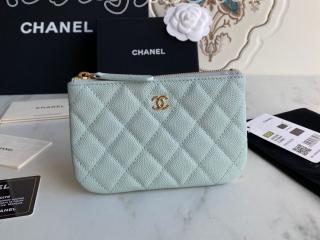 A82365-8 シャネル 財布 スーパーコピー CHANEL 23年新作 クラシック ミニ ポーチ グレインド カーフスキン ゴールド/シルバー金具 可選