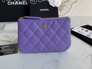 A82365-9 シャネル 財布 コピー CHANEL 23年新作 クラシック ミニ ポーチ グレインド カーフスキン ゴールド/シルバー金具 可選