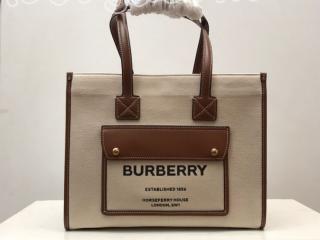 80441291 バーバリー バッグ スーパーコピー BURBERRY ミニ フレヤトート レディース トートバッグ ナチュラル／タン