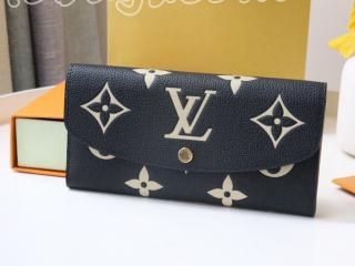 M82340 ルイヴィトン モノグラム・アンプラント 長財布 コピー 「LOUIS VUITTON」 23新作 ポルトフォイユ・エミリー レディース 二つ折り財布