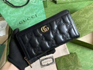 723784-1 グッチ 長財布 コピー GUCCI 23新款 GG マトラッセ ジップアラウンドウォレット ラウンドファスナー財布